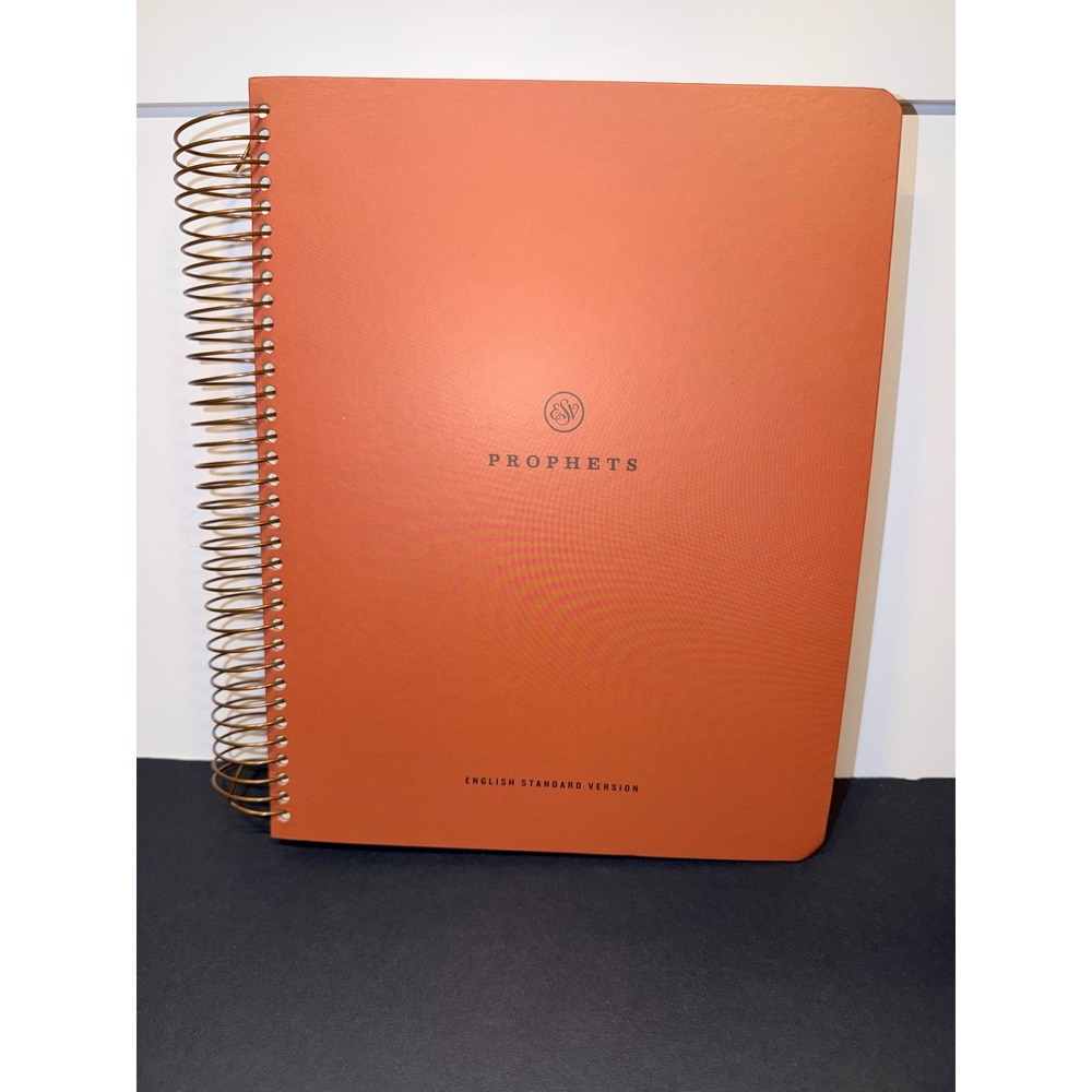 Crossway ESV Spiral-Bound Journaling Bible Prophets Terracotta Orange 2016 Text